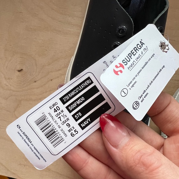 ⚡️ Superga navy leather sneakers ⚡️MOVING SALE ⚡️ - Picture 10 of 10